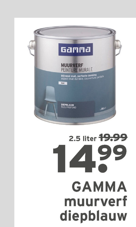 Gamma Huismerk   muurverf folder aanbieding bij  Gamma - details