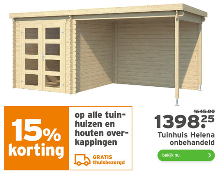 tuinscherm aanbieding bij Gamma - details