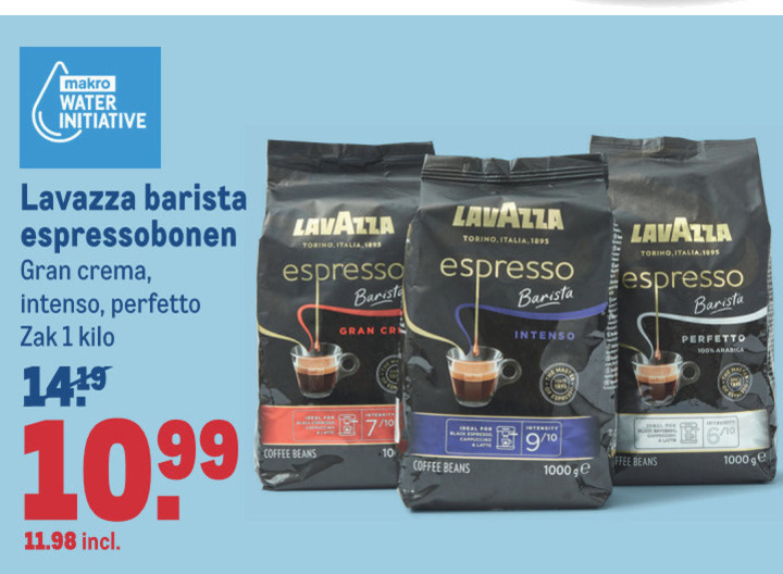 Lavazza   koffiebonen folder aanbieding bij  Makro - details