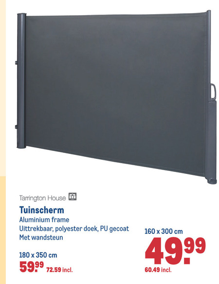 Tarrington House   tuinscherm folder aanbieding bij  Makro - details