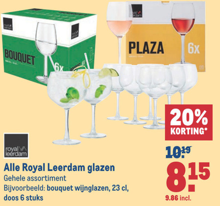 Royal Leerdam   wijnglas folder aanbieding bij  Makro - details