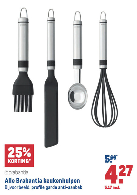 Brabantia   garde, kookgerei folder aanbieding bij  Makro - details