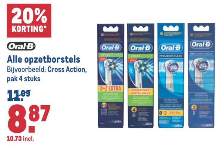 Braun Oral-B   opzetborstel folder aanbieding bij  Makro - details