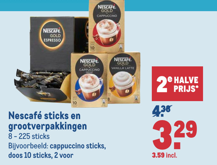 Nescafe   oploskoffie folder aanbieding bij  Makro - details