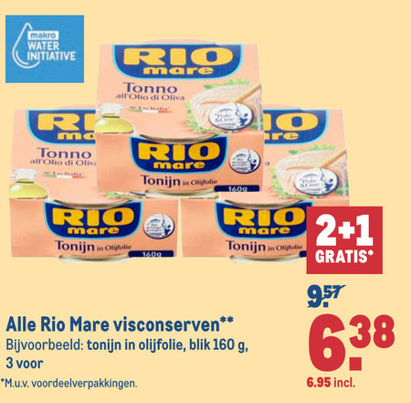 Rio Mare   tonijn in blik folder aanbieding bij  Makro - details