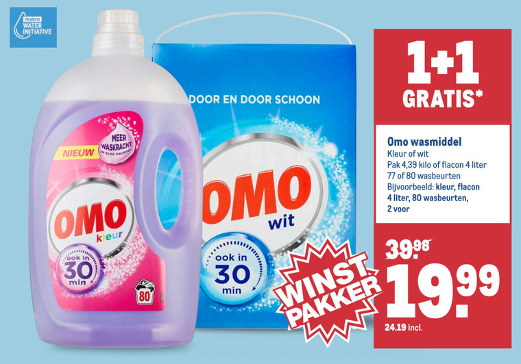 Omo   wasmiddel folder aanbieding bij  Makro - details