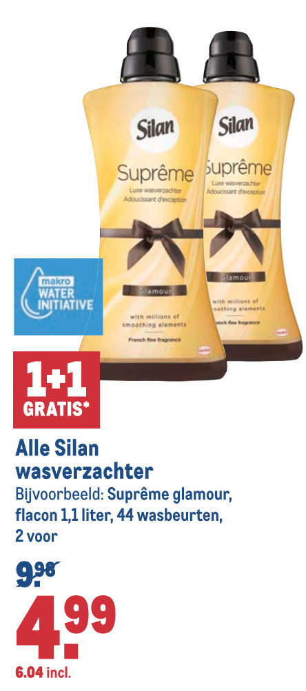 Silan   wasverzachter folder aanbieding bij  Makro - details