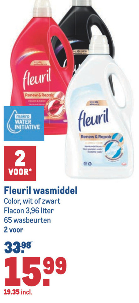 Fleuril   wasmiddel folder aanbieding bij  Makro - details