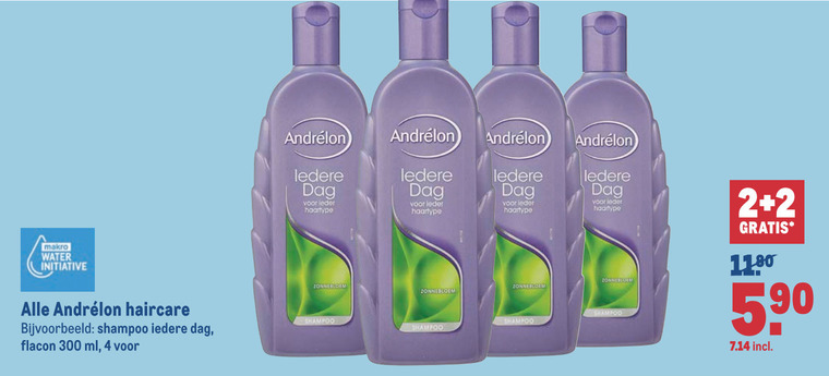 Andrelon   conditioner, shampoo folder aanbieding bij  Makro - details