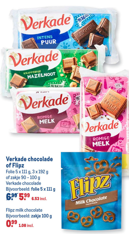 Verkade   chocolade folder aanbieding bij  Makro - details