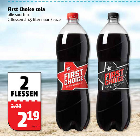 First Choice   cola folder aanbieding bij  Poiesz - details