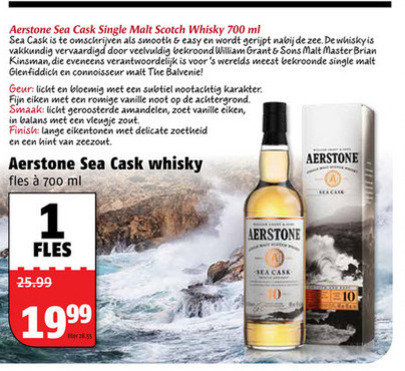 Aerstone   whisky folder aanbieding bij  Poiesz - details