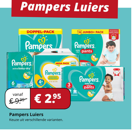 Pampers   luiers folder aanbieding bij  Voordeeldrogisterij.nl - details