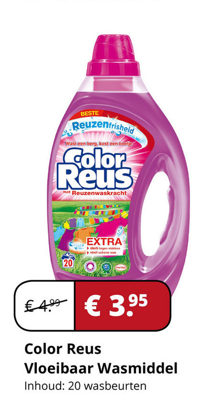 Color Reus   wasmiddel folder aanbieding bij  Voordeeldrogisterij.nl - details