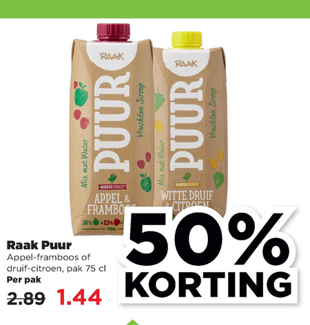 Raak   limonadesiroop folder aanbieding bij  Plus - details