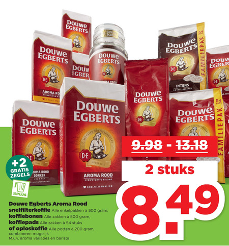 Douwe Egberts   koffie, koffiepad folder aanbieding bij  Plus - details