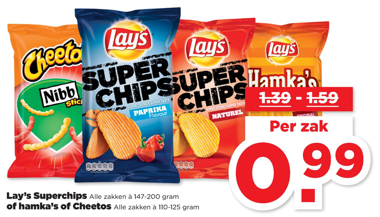 Cheetos   zoutje, chips folder aanbieding bij  Plus - details