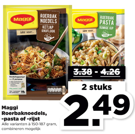 Maggi   noodles, pasta folder aanbieding bij  Plus - details