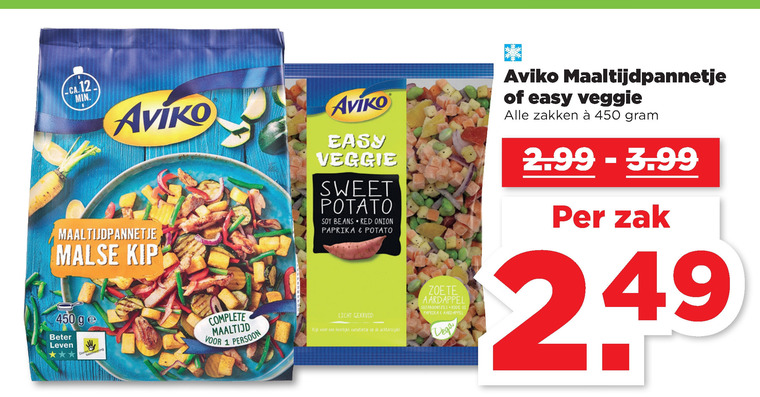 Aviko   diepvriesmaaltijd folder aanbieding bij  Plus - details