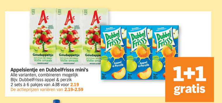 Appelsientje   fruitdrank folder aanbieding bij  Albert Heijn - details