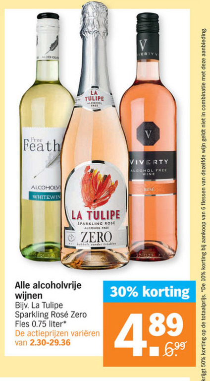 La Tulipe   alcoholvrije wijn folder aanbieding bij  Albert Heijn - details