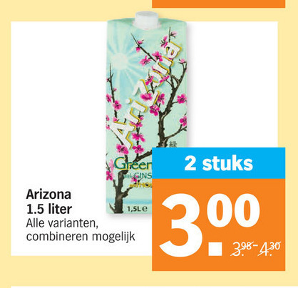 Arizona   ice tea folder aanbieding bij  Albert Heijn - details