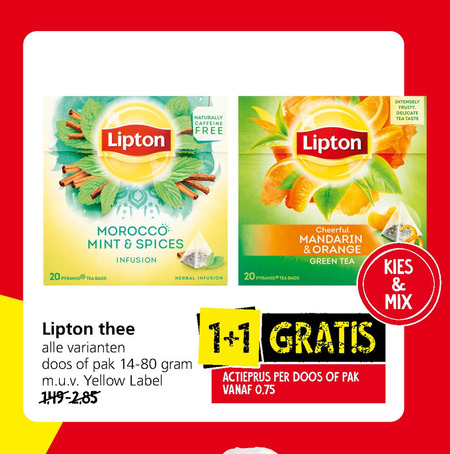 Lipton   thee folder aanbieding bij  Jan Linders - details