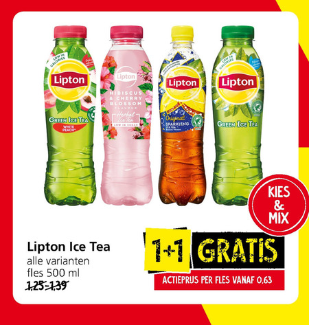 Lipton   ice tea folder aanbieding bij  Jan Linders - details