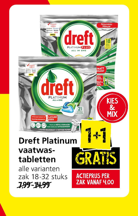 Dreft   vaatwasmiddel folder aanbieding bij  Jan Linders - details