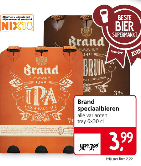 Brand   speciaalbier folder aanbieding bij  Jan Linders - details