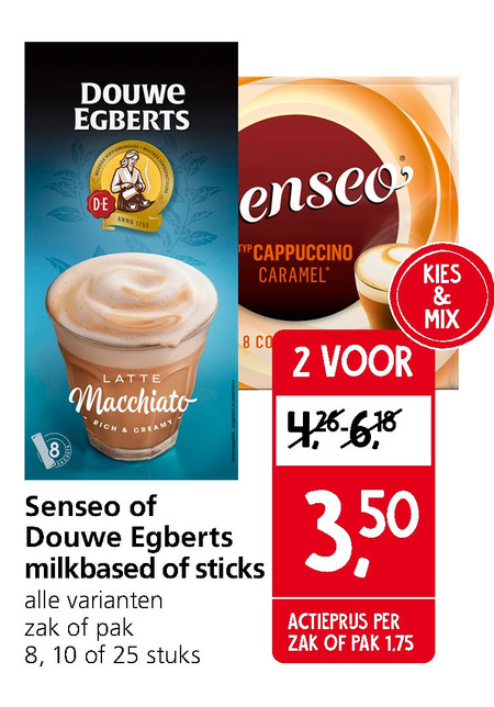 Douwe Egberts   oploskoffie, koffiepad folder aanbieding bij  Jan Linders - details