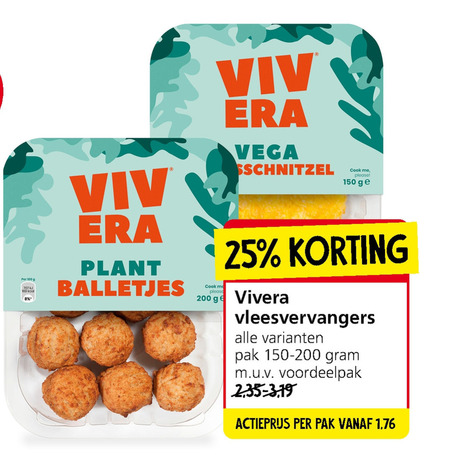 Vivera   vegetarisch folder aanbieding bij  Jan Linders - details