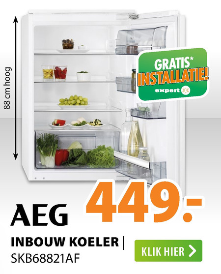 AEG   inbouwkoelkast folder aanbieding bij  Expert - details