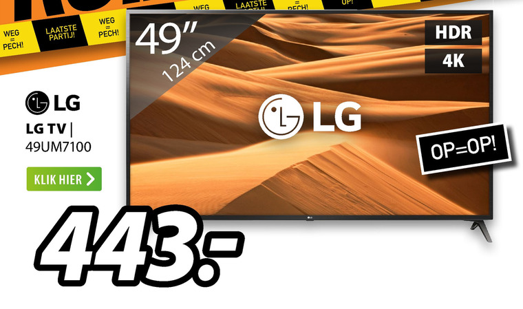 LG   4k ultrahd televisies folder aanbieding bij  Expert - details
