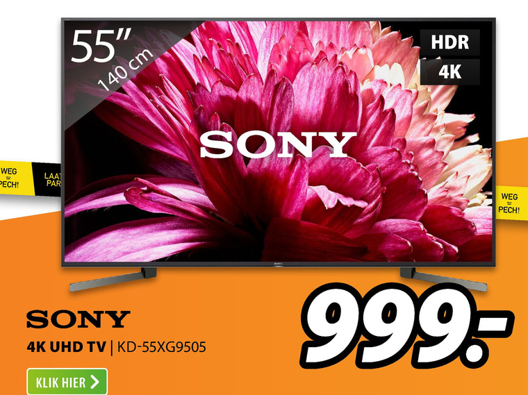 Sony   4k ultrahd televisies folder aanbieding bij  Expert - details