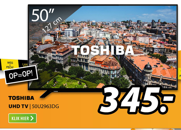 Toshiba   4k ultrahd televisies folder aanbieding bij  Expert - details