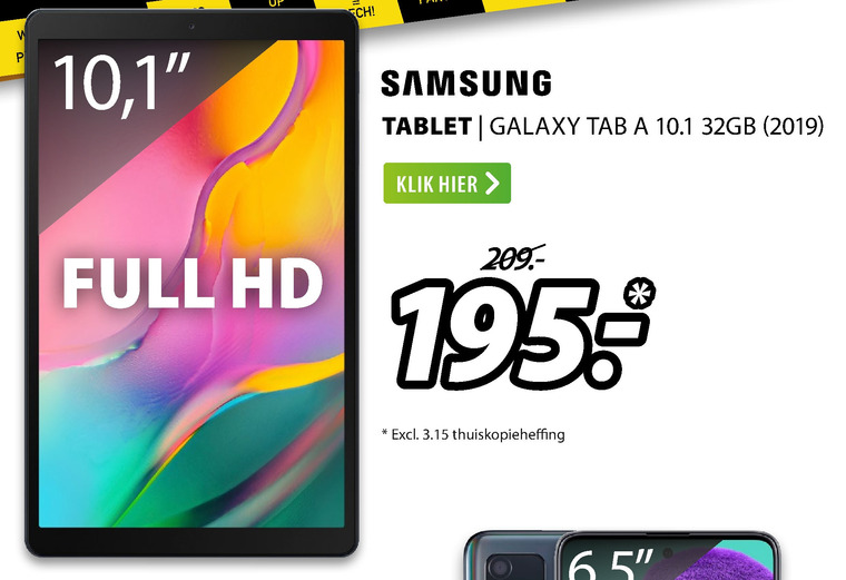 Samsung   tablet folder aanbieding bij  Expert - details