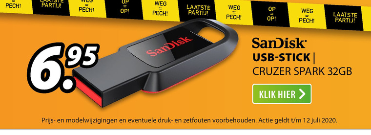 SanDisk   usb stick folder aanbieding bij  Expert - details