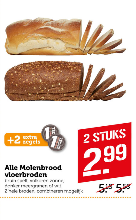 Molenbrood   brood folder aanbieding bij  Coop - details