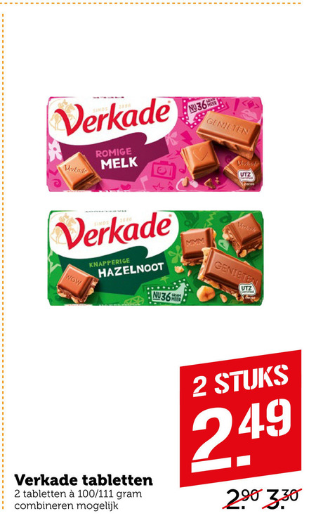 Verkade   chocolade folder aanbieding bij  Coop - details