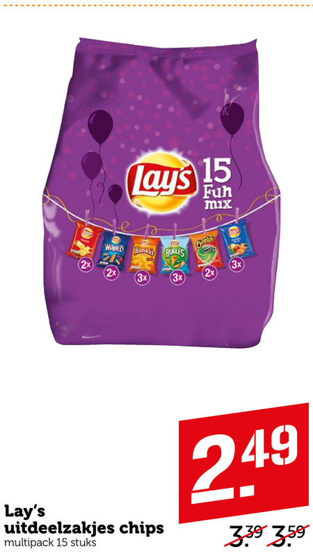 Lays   zoutje, chips folder aanbieding bij  Coop - details