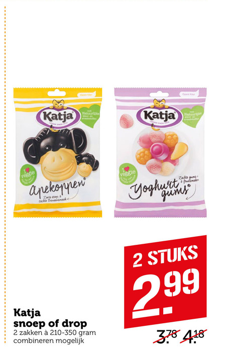 Katja   drop, snoep folder aanbieding bij  Coop - details