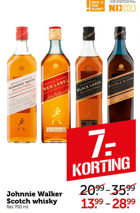 Johnnie Walker   whisky folder aanbieding bij  Coop - details