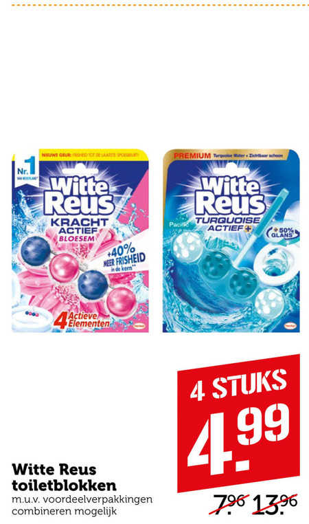 Witte Reus   toiletblok folder aanbieding bij  Coop - details