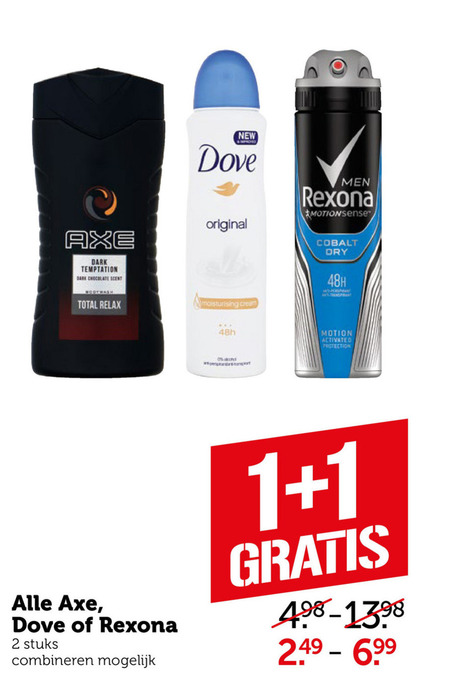 Rexona   douchegel, deodorant folder aanbieding bij  Coop - details