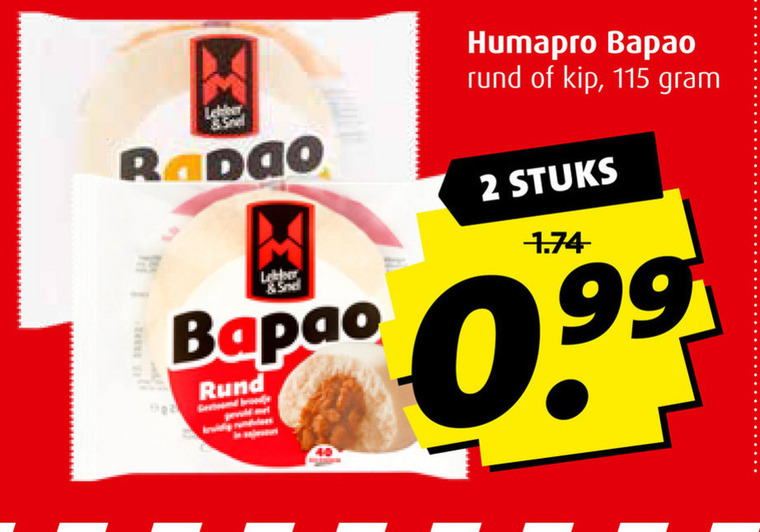 Humapro   bapao broodje folder aanbieding bij  Boni - details