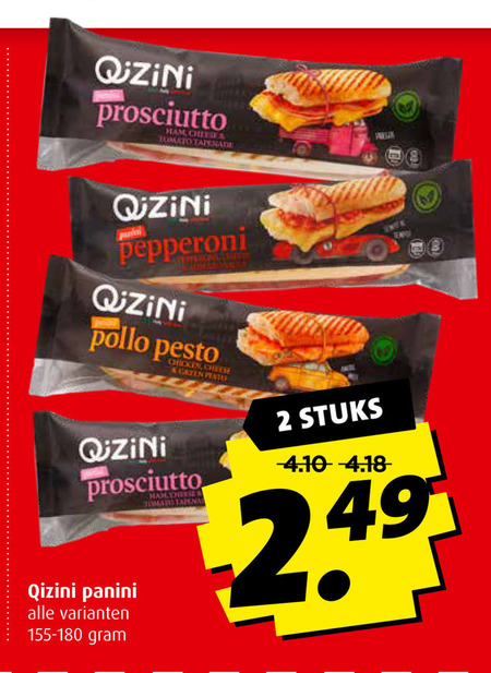 Qizini   panini  folder aanbieding bij  Boni - details