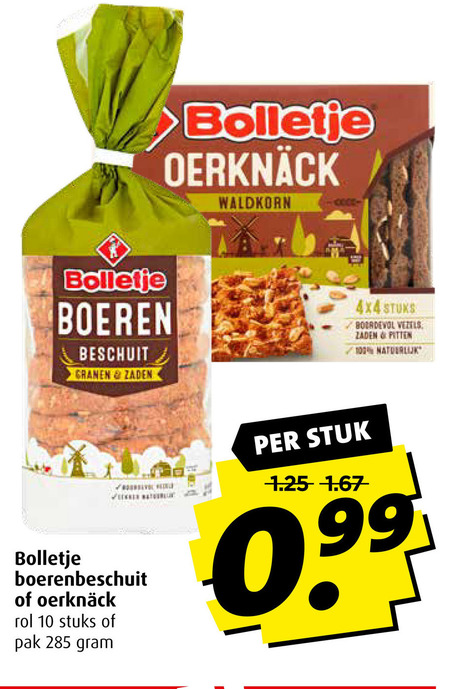 Bolletje   knackebrod, beschuit folder aanbieding bij  Boni - details