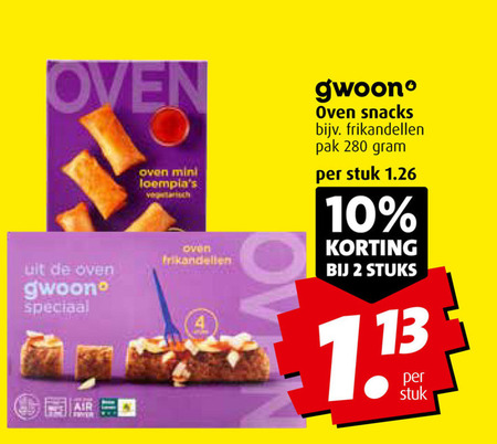 Gwoon   snack, kroket folder aanbieding bij  Boni - details