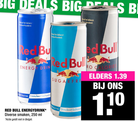 Red Bull   energiedrank folder aanbieding bij  Big Bazar - details